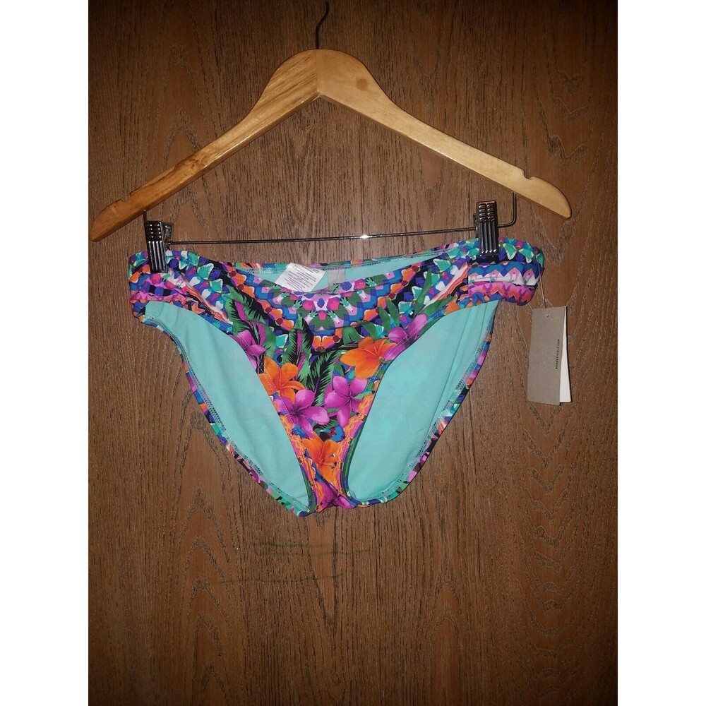Kenneth Cole Reaction Womens Floral Bikini Bottoms size Large